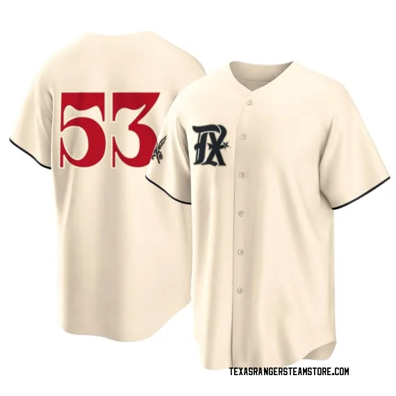 Adolis Garcia Game-Used Powder Blue Jersey With 50th Anniversary  Commemorative patch