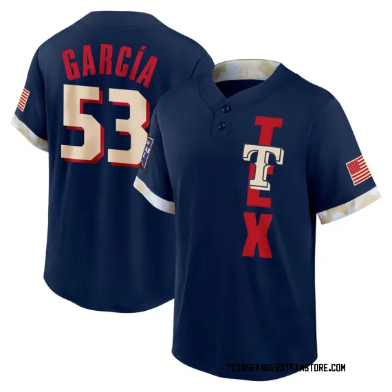 Texas Rangers Adolis Garcia White Replica Youth Home Cooperstown Collection  Player Jersey S,M,L,XL,XXL,XXXL,XXXXL