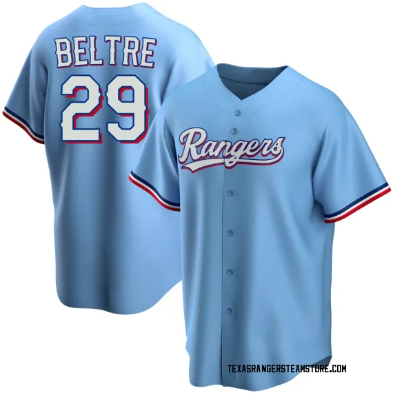 Youth Texas Rangers Adrian Beltre El Koja Majestic Light Blue 2017  Players Weekend Name & Number T-Shirt