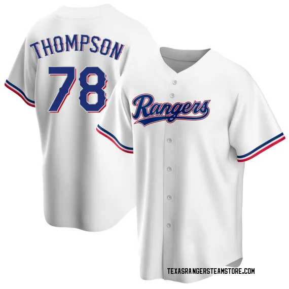 Texas Rangers Bubba Thompson White Replica Men's Home Player Jersey  S,M,L,XL,XXL,XXXL,XXXXL