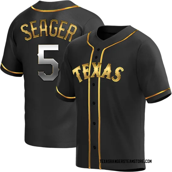 Texas Rangers Corey Seager Black Golden Replica Women's