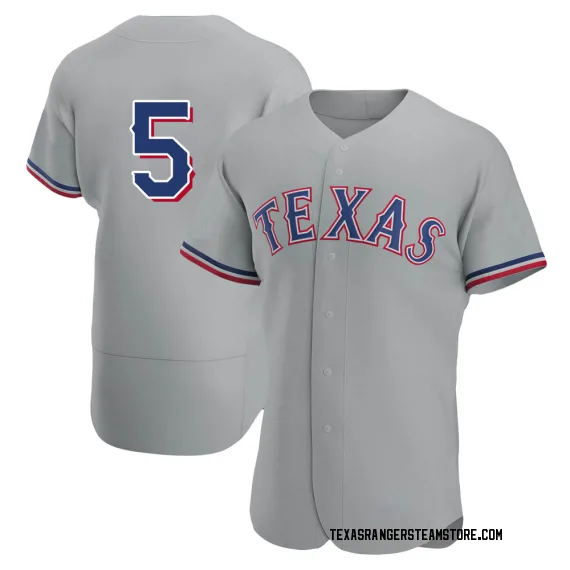 Texas Rangers Corey Seager Gray Authentic Men's Road Player