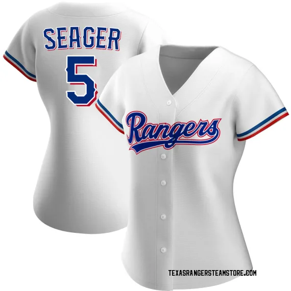 Texas Rangers Corey Seager White Replica Women's Home Player
