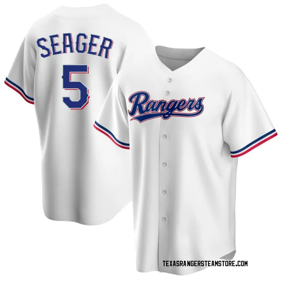 Texas Rangers Corey Seager White Replica Youth Home Player