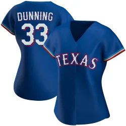 Dane Dunning Game-Used Powder Blue Jersey With 50th Anniversary