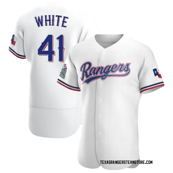 Texas Rangers Eli White White Authentic Men's Home Player Jersey
