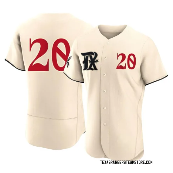 Texas Rangers Ezequiel Duran Cream Authentic Men's 2023 City