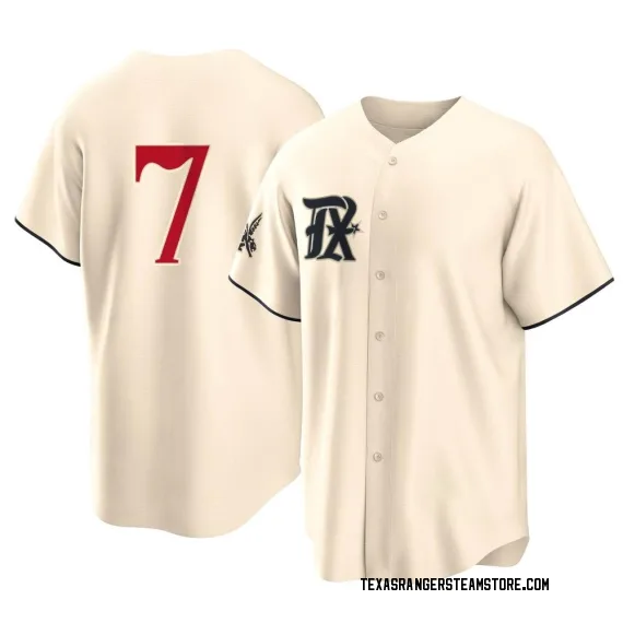Texas Rangers Ivan Rodriguez Cream Replica Youth 2023 City Connect Player  Jersey S,M,L,XL,XXL,XXXL,XXXXL