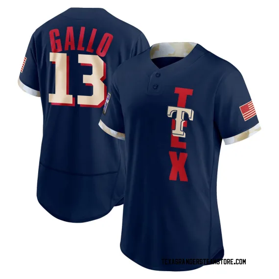 Texas Rangers Joey Gallo Navy Game Men's 2021 All-Star