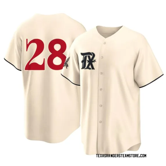 Texas Rangers Jonah Heim Cream Replica Men's 2023 City Connect Player Jersey  S,M,L,XL,XXL,XXXL,XXXXL