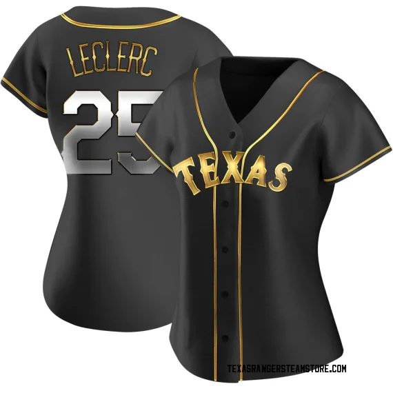 Texas Rangers Jose Leclerc Black Holographic Replica Men's Alternate Player  Jersey S,M,L,XL,XXL,XXXL,XXXXL