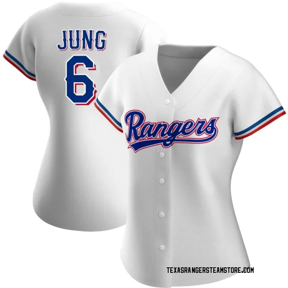 Texas Rangers Josh Jung White Replica Women's Home Player Jersey  S,M,L,XL,XXL,XXXL,XXXXL