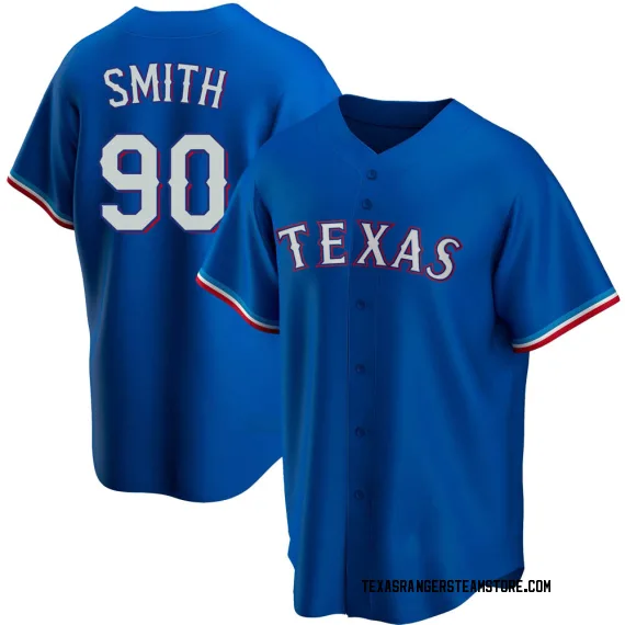 Texas Rangers Josh Smith Light Blue Replica Men's Alternate Player Jersey  S,M,L,XL,XXL,XXXL,XXXXL