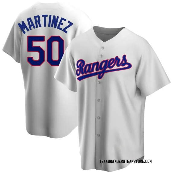 Texas Rangers J.P. Martinez White Replica Men's Home Cooperstown Collection Player  Jersey S,M,L,XL,XXL,XXXL,XXXXL