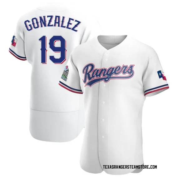 Texas Rangers Juan Gonzalez White Authentic Men's Home Player Jersey  S,M,L,XL,XXL,XXXL,XXXXL