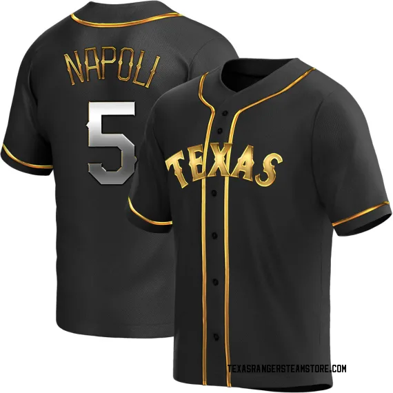Texas Rangers Mike Napoli Black Golden Replica Men's Alternate Player Jersey  S,M,L,XL,XXL,XXXL,XXXXL
