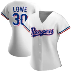 Nathaniel Lowe Game-Used Texas Rangers 1972 Home White Jersey