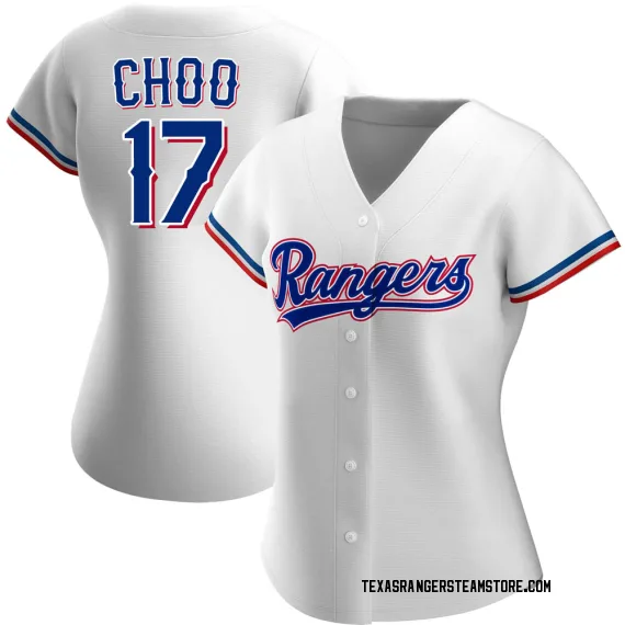 Texas Rangers Shin-Soo Choo White Authentic Women's Home