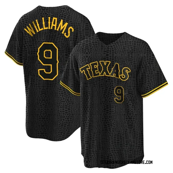 Texas Rangers Ted Williams Black Replica Youth Snake Skin City