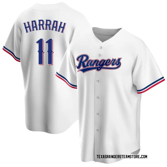 Texas Rangers Toby Harrah White Replica Men's Home Player Jersey  S,M,L,XL,XXL,XXXL,XXXXL