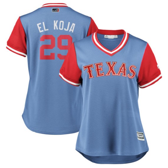 Texas Rangers Majestic Alternate Official Cool Base Jersey - Red