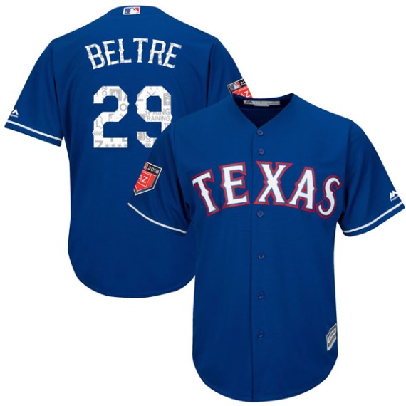 Texas Rangers Adrian Beltre Official Royal Replica Men's Majestic
