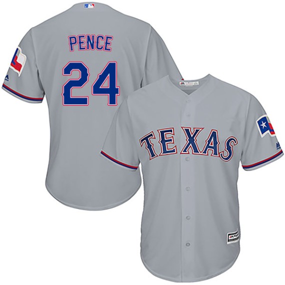 Texas Rangers Majestic Youth Official Cool Base Jersey - White