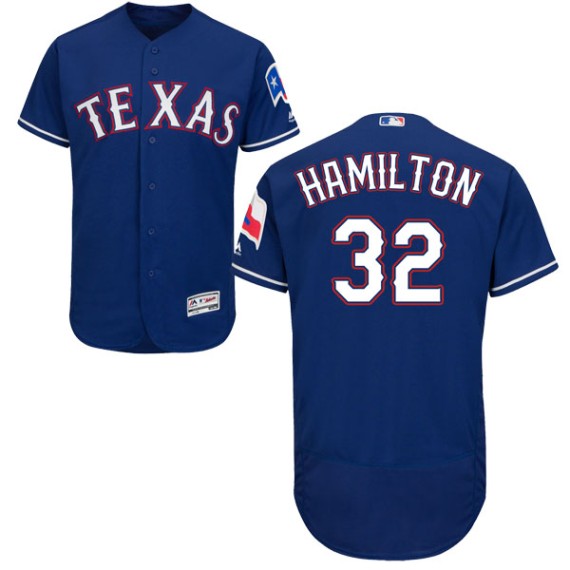 Texas Rangers Josh Hamilton Royal Authentic Youth Majestic Flex