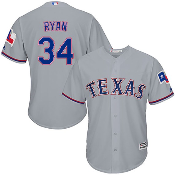 Texas Rangers Nolan Ryan White Replica Men's Home Player Jersey  S,M,L,XL,XXL,XXXL,XXXXL