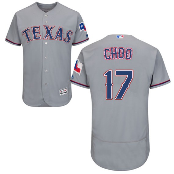 Texas Rangers Shin-Soo Choo Official Gray Authentic Men's Majestic Shin-soo  Choo Flex Base Road Collection Player MLB Jersey S,M,L,XL,XXL,XXXL,XXXXL