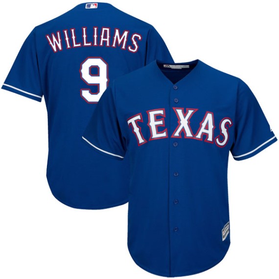 Texas Rangers Ted Williams Royal Blue Authentic Youth Majestic